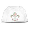 thumbnail image 1 of Holiday Fleur de lis Rhinestone Shirts White XXXL(20), 1 of 11
