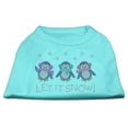 thumbnail image 1 of Christmas Pet Dog  Cat Shirt Rhinestone, "Let It Snow Penguins", 1 of 10