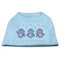 thumbnail image 1 of Christmas Pet Dog  Cat Shirt Rhinestone, "Let It Snow Penguins", 1 of 11