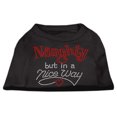 thumbnail image 1 of Christmas Pet Dog  Cat Shirt Rhinestone, "Naughty, But In A Nice Way", 1 of 11