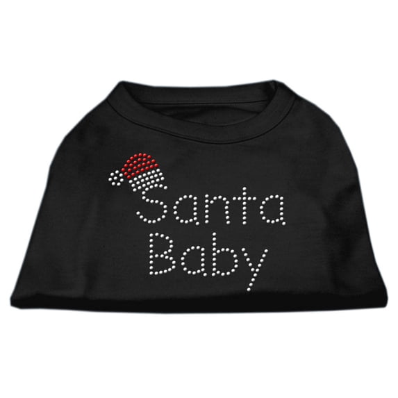 Christmas Pet Dog Cat Shirt Rhinestone, "Santa Baby"