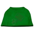 thumbnail image 1 of Christmas Pet Dog  Cat Shirt Rhinestone, "Santa Stop Here", 1 of 11