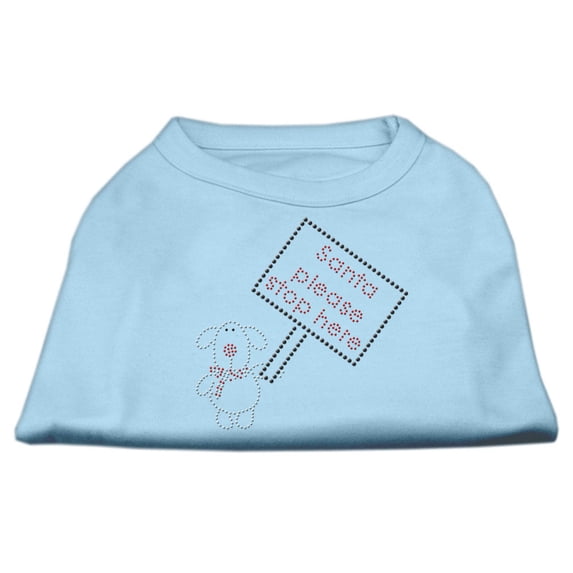 Santa Stop Here Shirts Baby Blue MD (12)