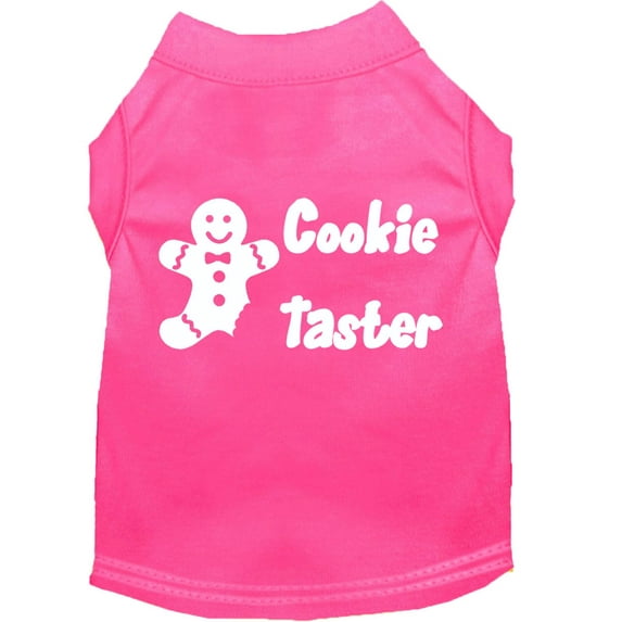 Christmas Pet Dog Cat Shirt Screen Printed, "Cookie Taster"