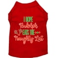 thumbnail image 1 of Christmas Pet Dog  Cat Shirt Screen Printed, "I Hope Rudolph Eats The Naughty List", 1 of 11