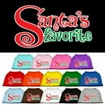 thumbnail image 1 of Christmas Pet Dog  Cat Shirt Screen Printed, "Santa's Favorite", 1 of 10