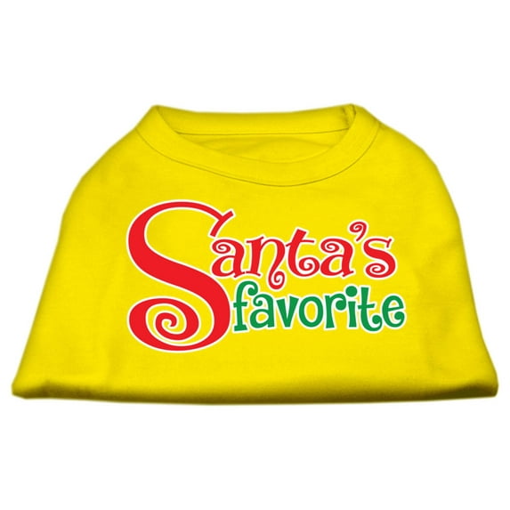Christmas Pet Dog Cat Shirt Screen Printed, "Santa's Favorite"