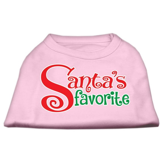 Christmas Pet Dog Cat Shirt Screen Printed, "Santa's Favorite"