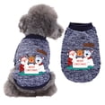 thumbnail image 1 of Christmas Pet Dog Costume Cute Animal Printed Pet Coat Cotton Soft Pullover Dog Shirt Jacket Sweater Cat Sweater Pets Clothing Outfit, 1 of 7