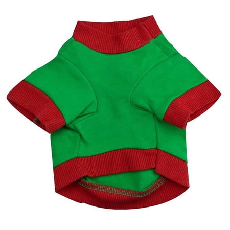 Christmas Pet Dog Puppy Clothes Cotton Double Color Letter Shirt Clothes