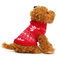 thumbnail image 1 of Christmas Pet Dog Puppy Snowflake Knit Sweater Hoody Clothes Costume  Gifts, 1 of 4