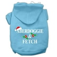 thumbnail image 1 of Christmas Pet Dog and Cat Hoodie Screen Printed, "Aberdoggie  Fetch", 1 of 10