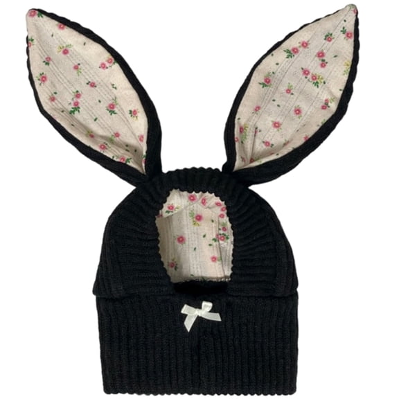 Christmas Pet Hat Knit Rabbit Ears Shape Hat for Dogs Dress Up Supplies Lovely Carnivals Winter Hat Pet Accessory