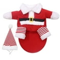 thumbnail image 1 of Christmas Pet Outfit for Winter Warmth - Soft Comfortable Design with Festive Print, 1 of 4