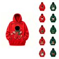 thumbnail image 1 of Christmas Pet Pouch Hoodie Men Women Long Sleeve Cute Graphic Loose Hooded Sweatshirt Pullover Tops Dog Cat Carrier Hoodie, 1 of 6