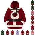 thumbnail image 1 of Christmas Pet Pouch Hoodies Cute Oversized Kitten Puppy Carrier Hood with Big Pocket Womens Mens Christmas Clothing, 1 of 5