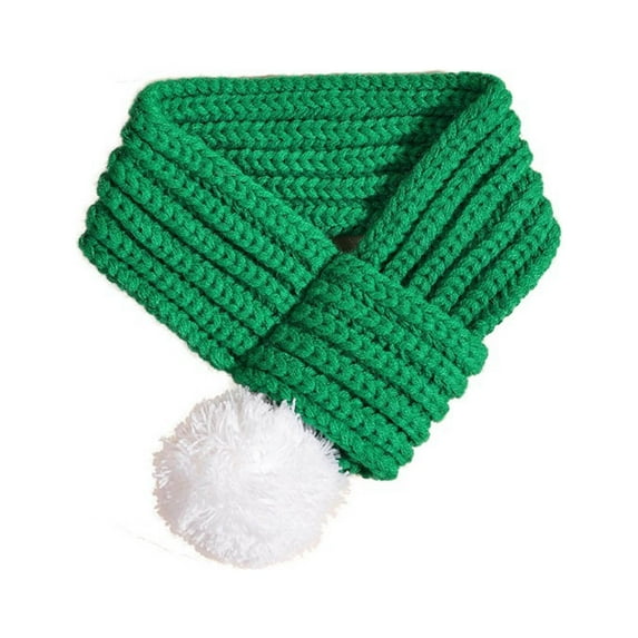 Christmas Pet Scarf Red Funny Acrylic Multiple Sizes Machine Washable