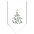 thumbnail image 1 of Christmas Tree Rhinestone Bandana White Large, 1 of 10
