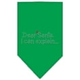 thumbnail image 1 of Christmas Pet and Dog Bandana Rhinestone, "Dear Santa, I Can Explain", 1 of 9