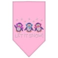 thumbnail image 1 of Christmas Pet and Dog Bandana Rhinestone, "Let It Snow Penguins", 1 of 10
