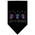 thumbnail image 1 of Christmas Pet and Dog Bandana Rhinestone, "Let It Snow Penguins", 1 of 10