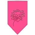 thumbnail image 1 of Wreath Rhinestone Bandana Bright Pink Large, 1 of 10