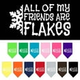 thumbnail image 1 of All my Friends are Flakes Screen Print Bandana Cocoa Small, 1 of 9