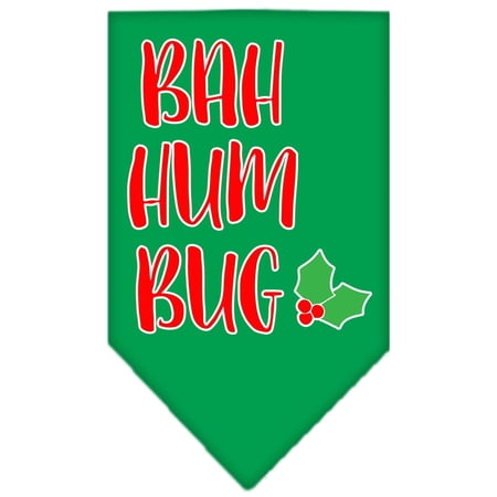 Christmas Pet and Dog Bandana Screen Printed, "Bah Humbug"