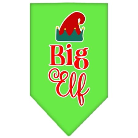 Christmas Pet and Dog Bandana Screen Printed, "Big Elf"