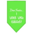 thumbnail image 1 of Christmas Pet and Dog Bandana Screen Printed, "Dear Santa... I Went With Naughty", 1 of 8