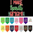 thumbnail image 1 of Christmas Pet and Dog Bandana Screen Printed, "I Make Spirits Bright", 1 of 10