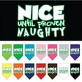 thumbnail image 1 of Christmas Pet and Dog Bandana Screen Printed, "Nice Until Proven Naughty", 1 of 10