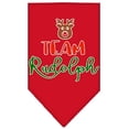 thumbnail image 1 of Christmas Pet and Dog Bandana Screen Printed, "Team Rudolph", 1 of 10