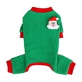 thumbnail image 1 of Christmas Pets Cute Soft Coats Winter Warm Jumpsuit 4 Leg Dog Clothes  with Cute Elk Santa Claus Long Sleeve Solid Color  Coats Jumpers Outfits, 1 of 7