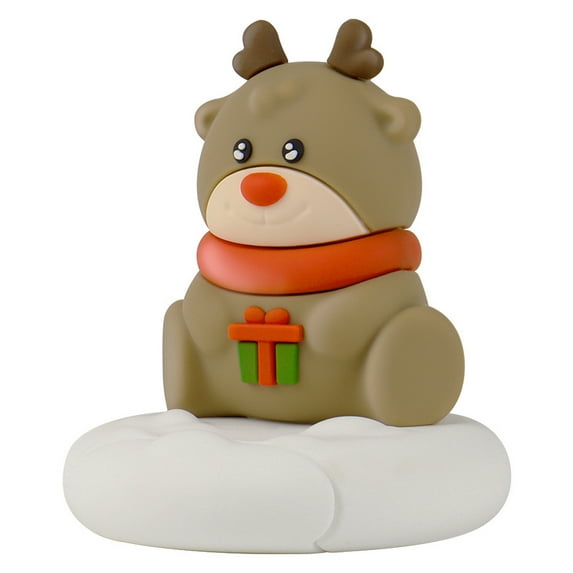 Christmas Phone Stand Rack Featuring Santa And Snowman Decorations For Festive Touch Adjustable Angles For Phone Size