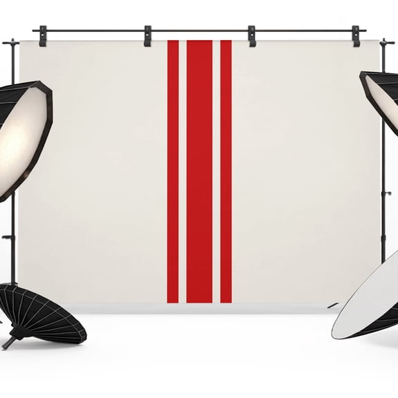 Christmas Photo Backdrop 5x7 ft Red Stripe Photography Backdrops Curtains Picture Wall Covering Geometric Pattern Photo Booth Drapes for Backdrop Photoshoot Wedding Party Birthday Background Screen