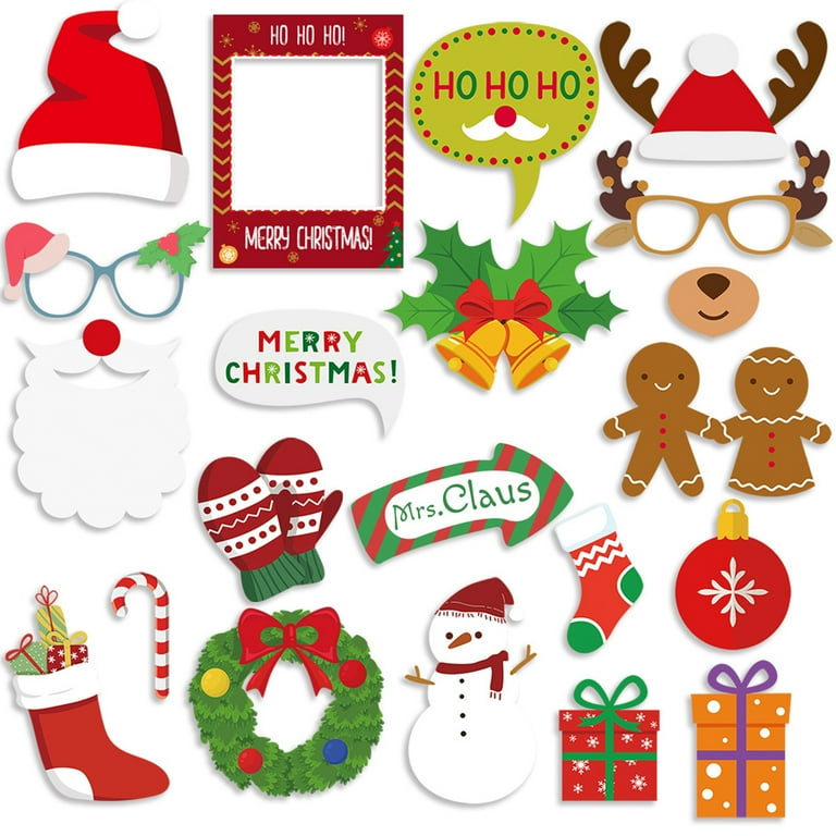 Christmas Photobooth Kit 20pcs Set Party Goods Christmas Photobooth Kit 20pcs Set Party Goods