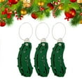 thumbnail image 1 of Christmas Pickle Money Holder Ornament, Unique Money Holder for Cash Gift, Christmas Tree Ornaments, Handmade Wooden Christmas Money Tree for Family Friends, 3PCS, 1 of 6
