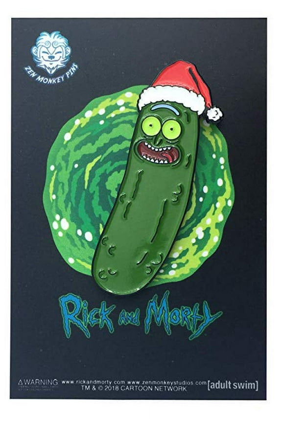 Christmas Pickle Rick! - Collectible Pin