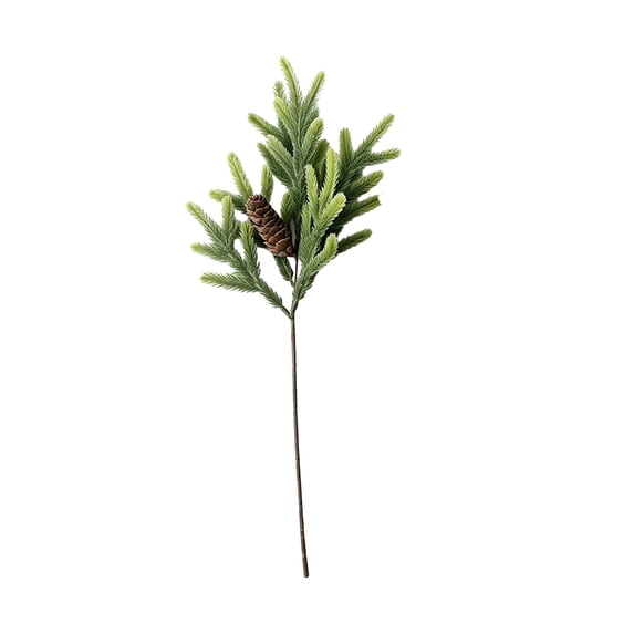 Christmas Picks Artificial Winter Fir Cones and Cedar Branches, Realistic Faux Floral Diy Materials for Bouquets, Wreaths, Garlands, Table Centerpieces, Mantel Displays and Porch Decor