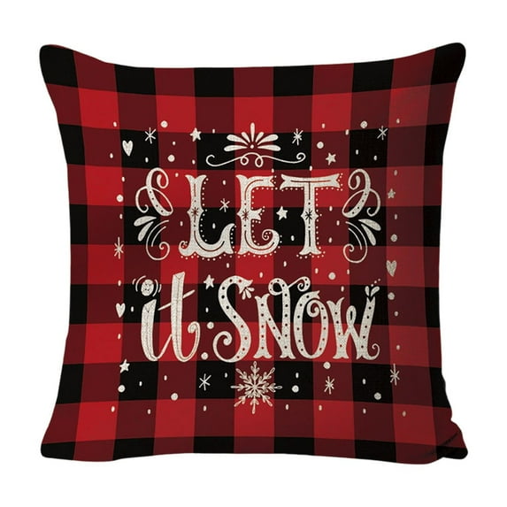 Christmas Pillow Cover 18x118 Inch, Polyester Decorative Cushion Case, Holiday Winter Throw Pillowcase for Sofa, Bed, Chair, and Home Décor