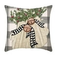 thumbnail image 1 of Christmas Pillow Cover Christmas Snowman Short Linen Printed House Decoration Pillow Pillow, 1 of 6