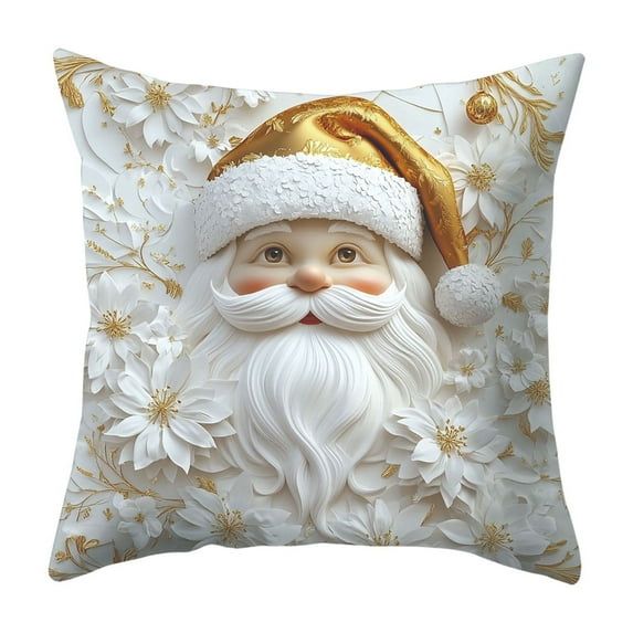 Christmas Pillow Cover, Cute Elegant Holiday Decoration, Sofa Linen Pillow Christmas Home Decor Pillow Cover,17.72x17.72in