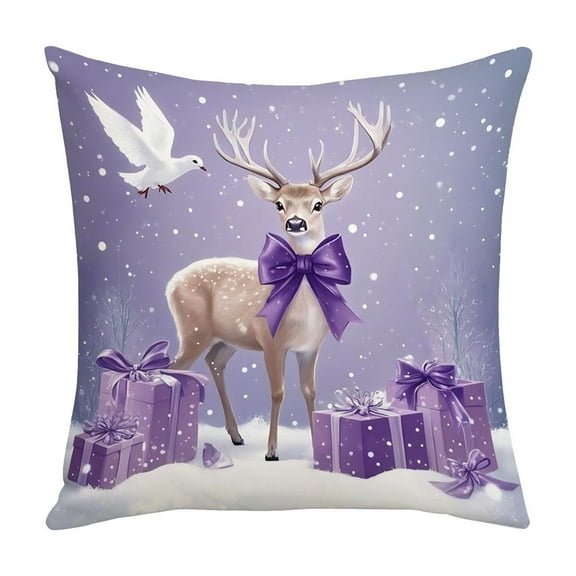Christmas Pillow Cover Holiday Decoration Sofa Decoration Linen Pillow Home Sofa Holiday Decoration Pillow Cover