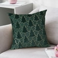 Christmas Pillow Cover Red Green White Christmas Tree Pattern Pillow