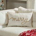 thumbnail image 1 of Christmas Pillow Covers 12x20 Christmas Tree Snowflake Merry Christmas Party Throw Pillow Cover Decorations Pillow Covers Holiday Party Pillows Decorative for Sofa Winter Home Decor, 1 of 6