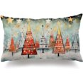 thumbnail image 1 of Christmas Pillow Covers 12x20 inch Christmas Tree Star Decorative Throw Pillow Covers Winter Famliy Decoration for Home Couch 042, 1 of 6