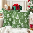 thumbnail image 1 of SANMADROLA Christmas Throw Pillow Covers, 18x18 Throw Pillows Soft Plush Cushion Covers, Set of 2 Xmas Tree Pillowcases Holiday Festivals Winter Home Decor Sofa Couch Bed Porch, Green, 1 of 9