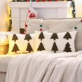thumbnail image 1 of Christmas Pillow Covers 18 x 18 inch Set of 2 Dark Green Multiple Christmas Tree Throw Pillow Cover Christmas Party Decorations Winter Holiday Soft Cushion Case, 1 of 5