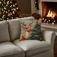 thumbnail image 1 of Christmas Pillow Covers 18X18 In Xmas Pillow Covers, Snow Snowman Reindeer Throw Pillow Covers,Xmas Snowflake Winter Holiday Cushion Case Decoration For Sofa Couch,Holiday Throw Pillows, 1 of 6